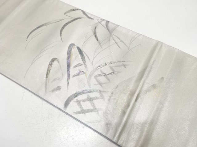 JAPANESE FUKURO OBI / SHELL INLAY / BOAT & BASKET PATTERN